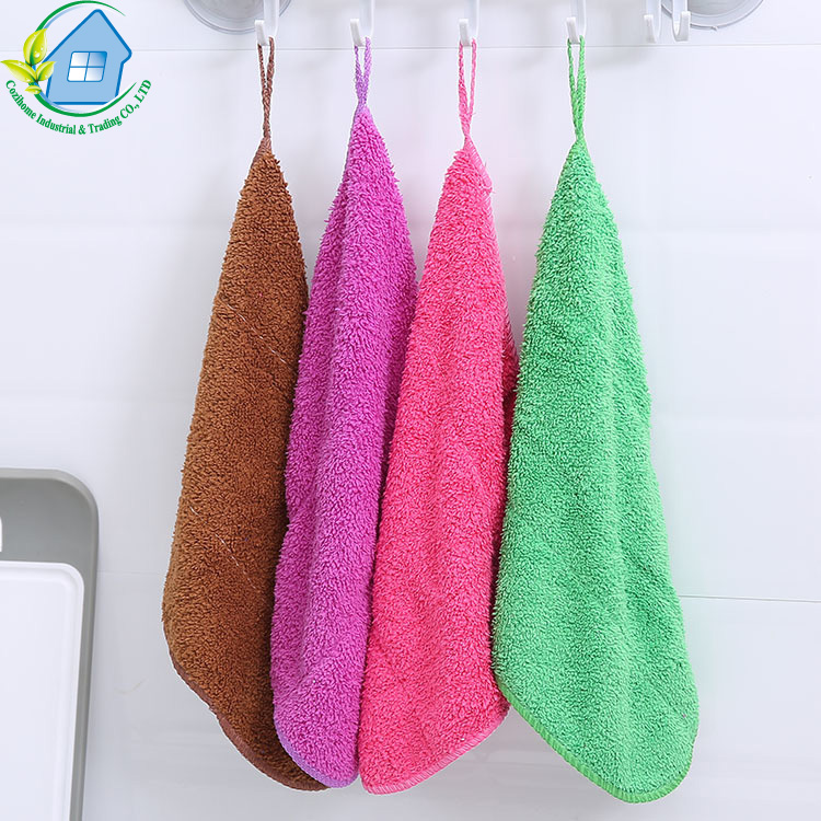 Download Buy Kitchen Super Absorbent Hanging Coral Fleece Hand Dish Towels With Ties from China - Ningbo ...